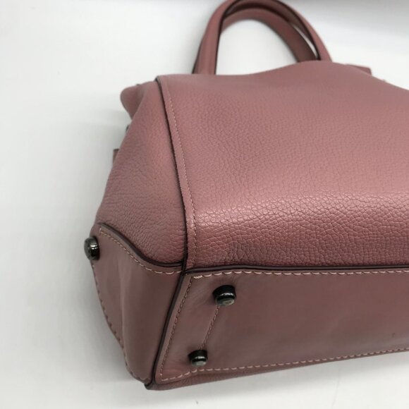 Coach Purple Pebbled Leather Grace Satchel Bag 21343 - Picture 7 of 11